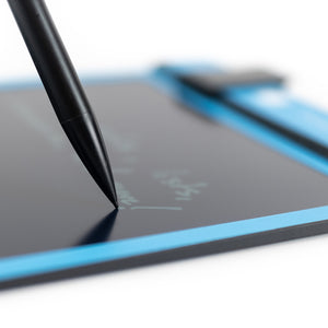 Close up fo stylus writing on a Basics